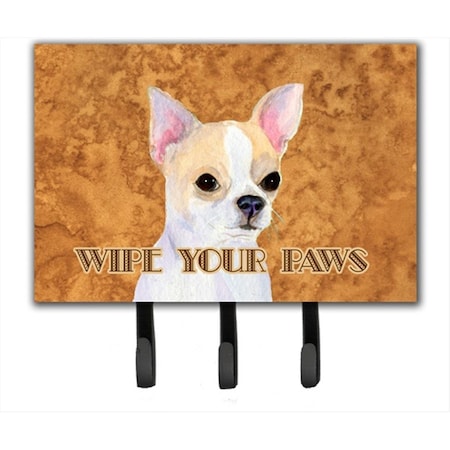 Carolines Treasures 6 x 9 In. Chihuahua Wipe your Paws Leash or Key Holder SS4901TH68